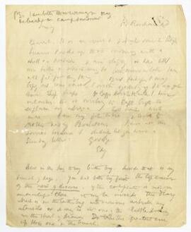 Letter sent 6 Feb 1916,