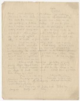 Letter sent 29 Dec 1916,