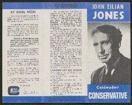 Parliamentary election addresses and leaflets