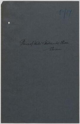 The Prince of Wales and Westminster Hotels, Llandudno, May-June 1915, relating to rent,