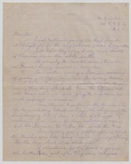 Undated letters,