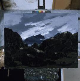 [Snowdon fron Llanllyfni]