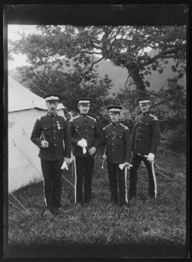 [Four Pembroke Yeomen at a Military Camp]