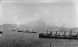 [Steamers at anchor at an unknown port]