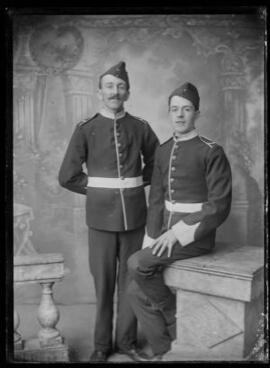 [Two soldiers in the Welsh Regiment].
