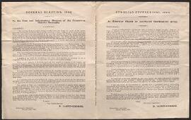 Parliamentary Election addresses and leaflets