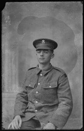 [Private, Welsh Regiment, with Divisional Patch]