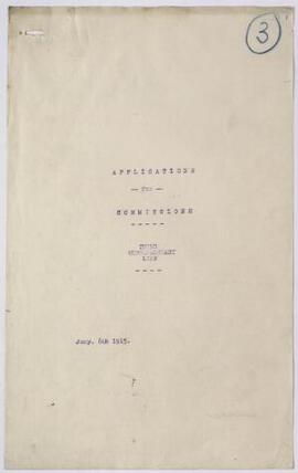 Third Supplementary List, 6 Jan. 1915 (2 copies). 1915,