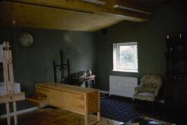 [Interior of studio at Cefn Gadlys, Llansadwrn]