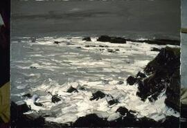 [Rough Sea off Holy Island]