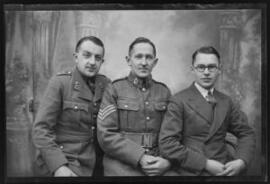 [A Lieutenant in a Fusilier Regiment, a Sergeant in RAMC and a civilian]