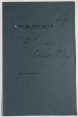 A. P. Jones, Colwyn Bay, Oct,