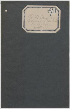 E. H. Parry, Northwich, Feb.-March,