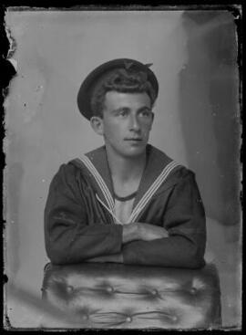 [Half-length studio portrait of a sailor]