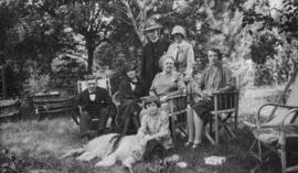 [Group photo including Margaret Lloyd George and Olwen Carey-Evans]
