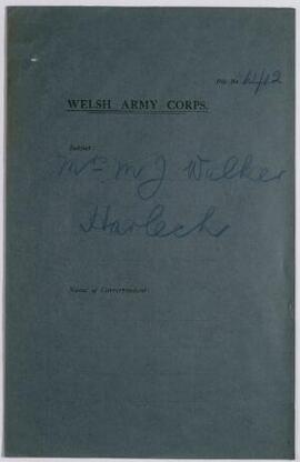 Miss M. J. Walker, Harlech, June,