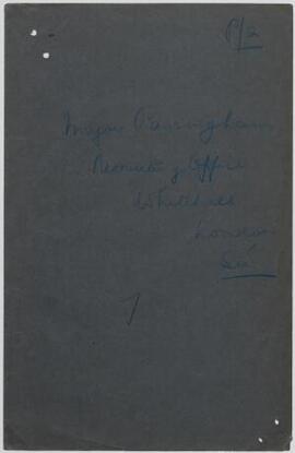 Major Passingham, Whitehall, June,