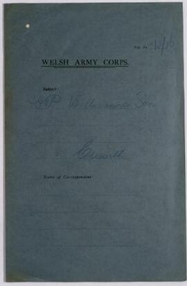 G. P. Williams & Son, Criccieth, March, Nov,