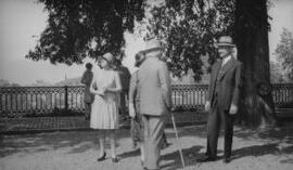 [David and Margaret Lloyd George at an unknown location]