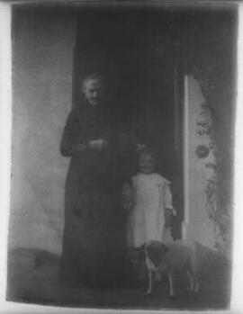[One of Lloyd George's daughters with an elderly lady]