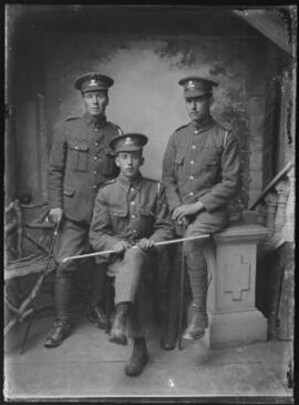[Three privates in the Pembroke Yeomanry]