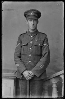 [Lance Corporal, Royal Warwickshire Regiment, with Military Medal]