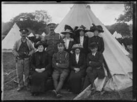 [Soldiers of the Pembroke Yeomanry and their wives]