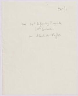 Correspondence, March-Dec. 1915 relating to the Winchester Rifles,