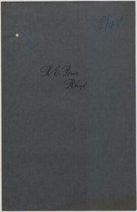 R. E. Price, Rhyl, June,