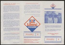 Parliamentary Election addresses and leaflets
